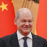 Tysklands förbundskansler Olaf Scholz och Kinas president Xi Jinping. 