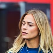 Fridolina Rolfö innan damernas landskamp i fotboll mellan Norge och Sverige på Ullevål Stadion i Oslo förra veckan. 