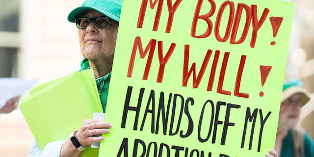 Arkivbild på abortdemonstrant. Pat Nabong / AP