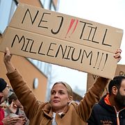 Arkivbild. Läkare och sjuksköterskor i Borås protesterar mot Millennium 2024.