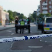 Avspärrat på den plats där 20-åringen hittades till döds.