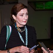 Birgitta Ohlsson under Centerpartiets valvaka.