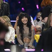 Loreen i Green room under finalen i Eurovision Song Contest 2023.