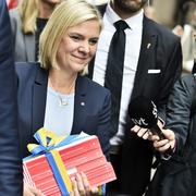 Arkivbild: Finansminister Magdalena Anderssons (S) höstbudget 2017.