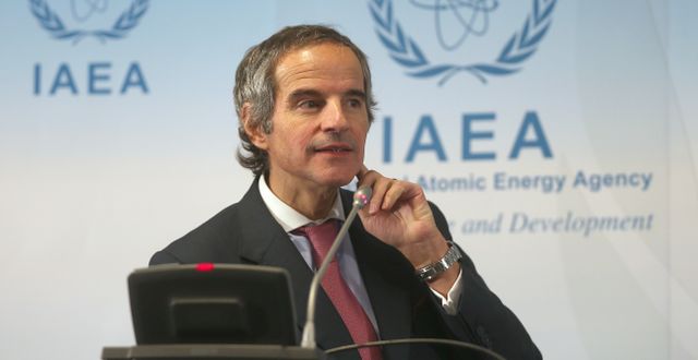 IAEA-chefen Rafael Grossi. Ronald Zak / TT NYHETSBYRÅN