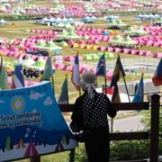 Tältläget på World Scout Jamboree utanför Buan, Sydkorea. Choe Young-soo / AP