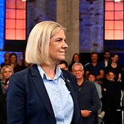 Andersson och Kristersson i SVT-studion.