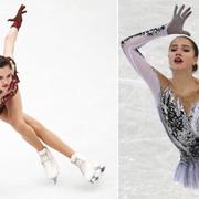 Jevgenija Medvedeva och Alina Zagitova.