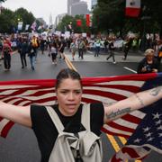 Demonstrant i Philadelphia.