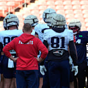 Träning inför Super Bowl.