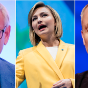 Carl Bildt, KD-ledaren Ebba Busch Thor och Jan Björklund.