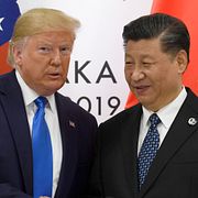 Trump och Xi vid ett möte 2019.