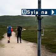 
Vandrare i Jämtlandsfjällen. Arkivbild.
