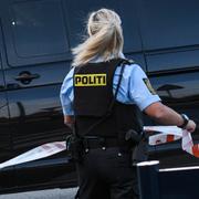 En dansk polis vid Kastrup/arkivbild. 