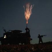Ukrainska soldater vid Dnipropetrovsk i augusti. 