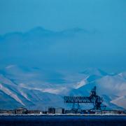 Longyearbyen på Svalbard.