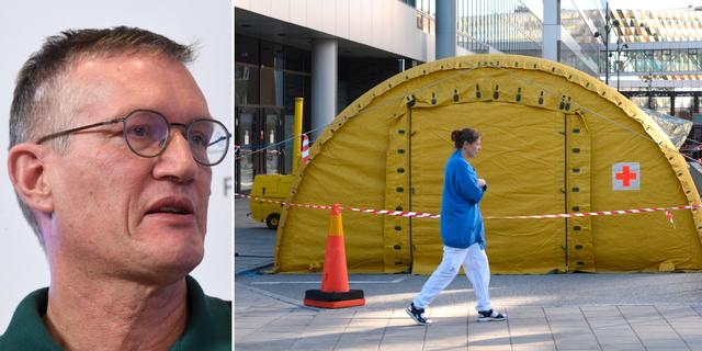 Anders Tegnell//Intensivvårdsakuten vid Karolinska sjukhuset i Solna. TT