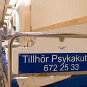 Sjukhussäng tillhörande Psykakuten. Arkivbild.