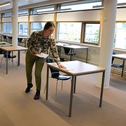 Arkivbild från en provsal på Stockholms universitet.