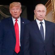 Donald Trump och Vladimir Putin 2018. 