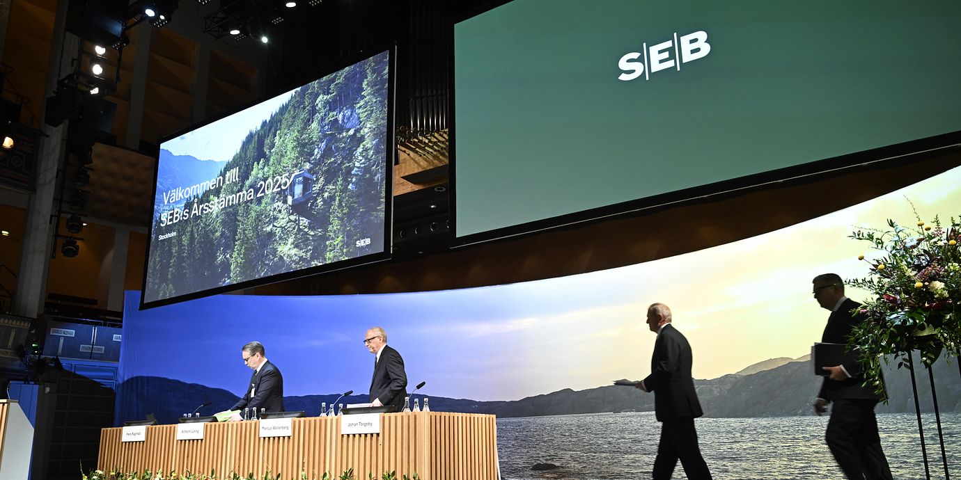 Årsstämma hos SEB våren 2025.