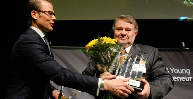 Prins Daniel var prisutdelare när Anders Lönner 2012 fick utmärkelsen Entrepreneur of the Year. ANDERS WIKLUND / TT / TT NYHETSBYRÅN