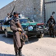 Beväpnade talibaner i norra Afghanistan. Arkivbild.