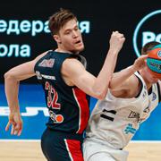 Jonas Jerebko under match med CSKA Moskva.