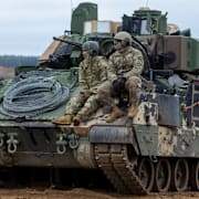 Amerikanska soldater under Natoövning.