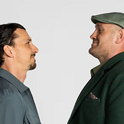 Zlatan Ibrahimovic och Tyson Fury på en av de bilder som delats i sociala medier.