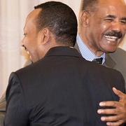 Arkivbild: Etiopiens premiärminister Abiy Ahmed och Eritreas president Isaias Afwerk