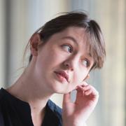 Den irländska författaren Sally Rooney på bokmässan i Göteborg 2017. 