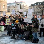 Demonstration om LSS i Stockholm.