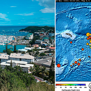 Noumea, huvudstad i Nya Kaledonien/Pacific Tsunami Warning Center