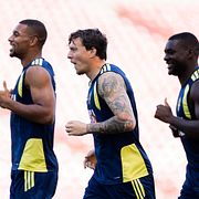 Isak Hien, Victor Nilsson Lindelöf och Ken Sema.