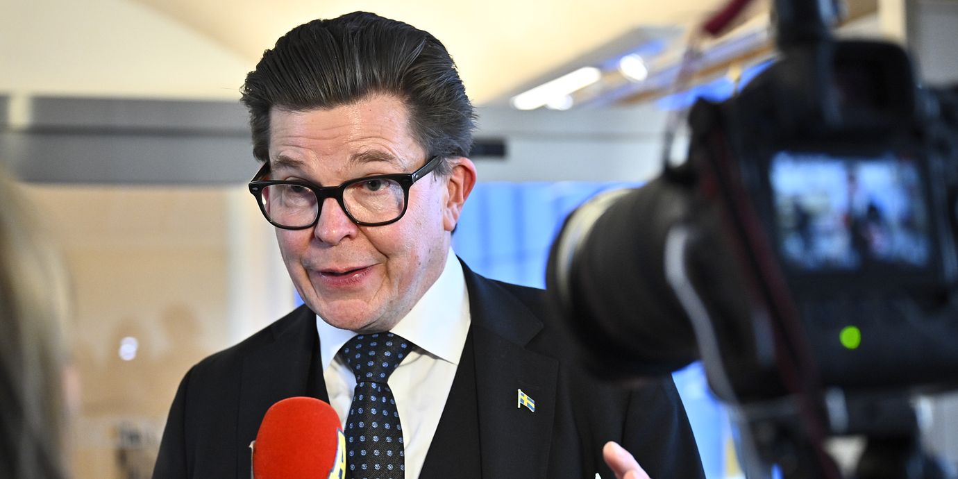 Andreas Norlén i riksdagen, arkivbild från 18 september.