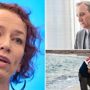 Christina Höj Larsen, migrationspolitisk talesperson (V), statsminister Stefan Löfven (S), bilden på treårige Alan Kurdi blev en symbol för flyktingkatastrofen.