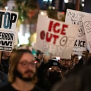 Protester i Arizona och Los Angeles.