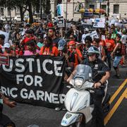 Demonstration för att visa stödja för Eric Garner.