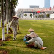 Utanför Asean-möte i Hanoi, 10 september 2018. 