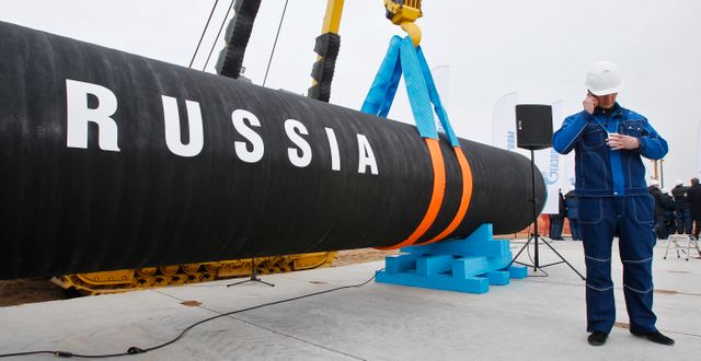 Bygget av Nord Stream 2 har varit omstritt i Europa.  Dmitry Lovetsky / AP