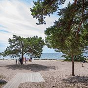 Arkivbild från skärgårdsön Sandhamn utanför Stockholm. 