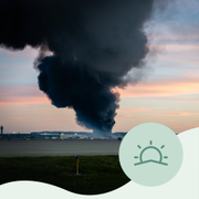 En bild från flygkraschen på Muhammad Ali airport i Louisville i Kentucky på natten mot onsdag. 