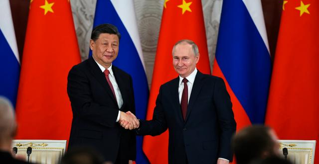 Xi och Putin i mars. Mikhail Tereshchenko / AP
