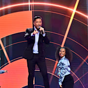 ÖRNSKÖLDSVIK 20230303
Lucianoz i mellanakten under fredagens repetitioner inför Melodifestivalens semifinal i Örnsköldsvik.
Foto: Claudio Bresciani / TT / kod 10090