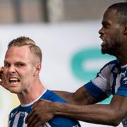 Gustav Engvall (vänster) och Vajebah Sakor.