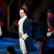  Lin Manuel Miranda i rollen som Alexander Hamilton.