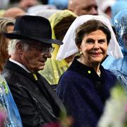 Kung Carl Gustaf, drottning Silvia och talman Andreas Norlén firade nationaldagen på Skansen. 