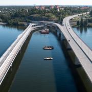 Illustrationsbild av lilla Lidingöbron