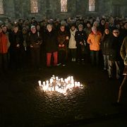 Kippavandring i Lund, i samband med 80-årsminnet av Kristallnatten i Tyskland. Arkivbild från 2018.